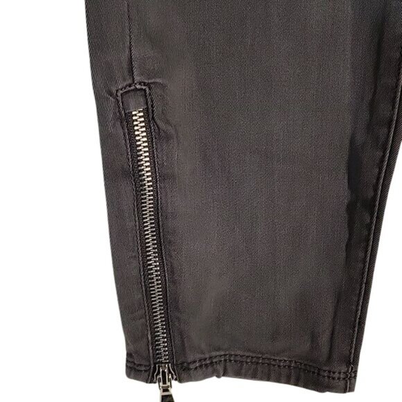 BLANC NYC NEW Women's Black Skinny Zipper Detail High-Waisted‎ Pants Size 28 - Picture 2 of 9